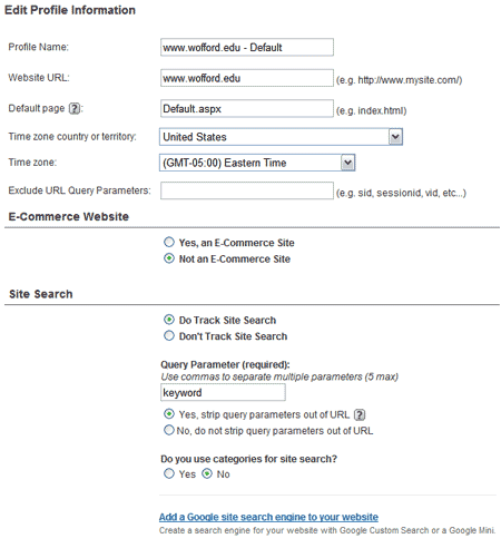 gaprofilesetup Google Analytics 101: Some Basic Setup Tips