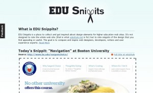 edusnippets 300x183 Inspiring Design for Higher Ed